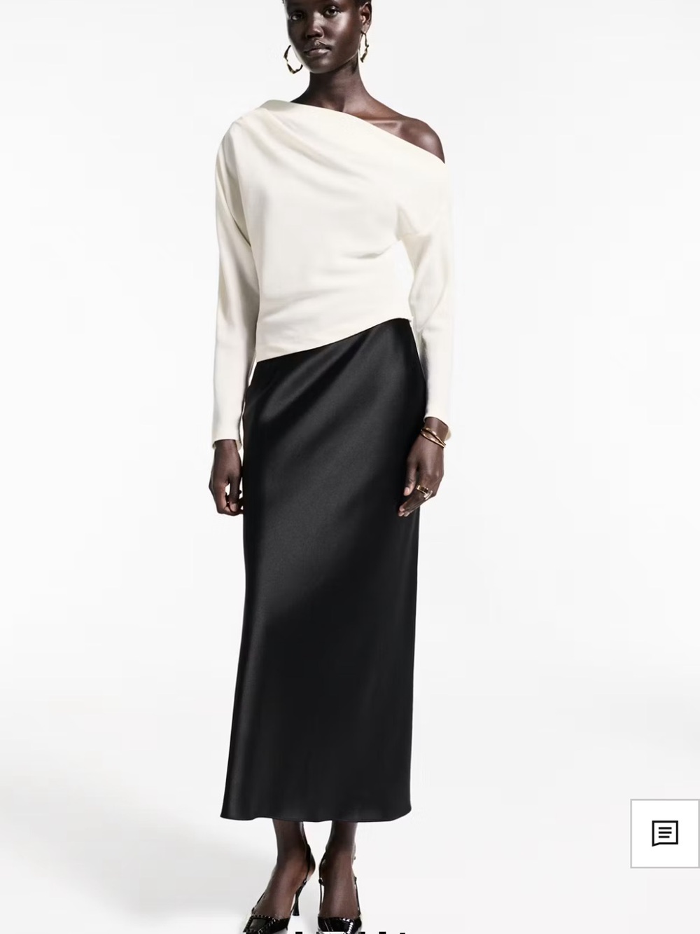 ASYMMETRICAL BLOUSE WITH RUCHED DETAIL - Picture 2 of 5